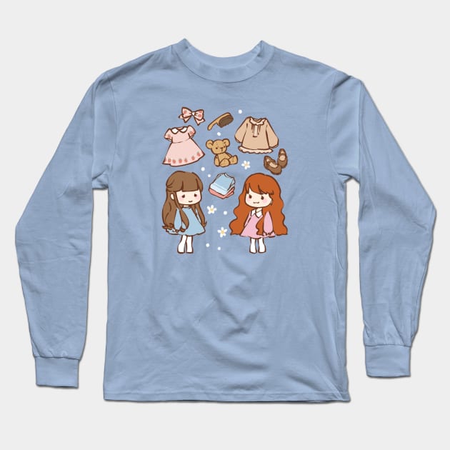 Cielle and Stella Long Sleeve T-Shirt by Kate Paints